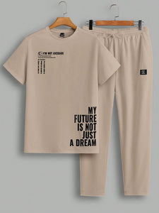 Track Suit Trendy Two-Piece Streetwear Set (T-Shirt & Trouser)