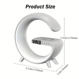 (free home delivery) Multifunctional Lamp With Bluetooth Speaker Wireless Charger Sunrise Wake-up & Alarm Clock
